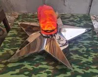 Звезда имитация пламени (197276) сертификат вечный огонь огня ø 1100 мм. авторская  в Волгограде