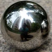 Шар из нержавеющей стали (198286) поставка - сфера арт-объект ø 1000 мм. пустотелая  в Волгограде