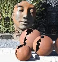 Кортен 3 шара — парк декор (518952) ∅ 950 750 450 мм. Волгоград 