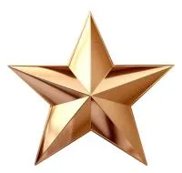 Бронзовая звезда накладка на памятник в Волгограде (518475)