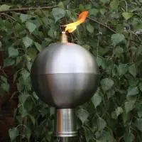 Серебряный шар (197439) производство тики факел садовые факелы ø 120 мм. универсальная  в Волгограде