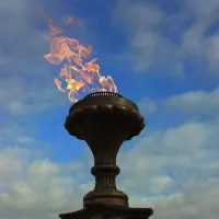 Газовая горелка апс (газ-контроль) (1629) сертификат - автомат вечный огонь ø 154 мм. ветроустойчивая  в Волгограде