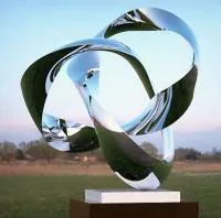 Кольца из нержавеющей стали скульптура (518288) производство арт-объект  в Волгограде