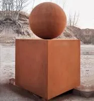 Шар — стальной куб кортен (518929) ∅ 500 мм. Волгоград
