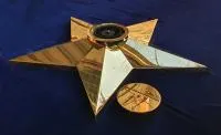 Звезда латунь ø 1100 мм. (514225) монтаж комплект горелка ГВД 379 10 89 00 ПС вечный огонь пустотелая  в Волгограде