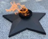 Звезда из чугуна (518232) сертификат комплект горелка ГВД 379 10 89 00 ПС вечный огонь ø 850 мм. монолит - литье  в Волгограде